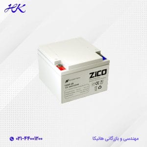 باتری یو پی اس ضد اشتعال زیکو 28 آمپر 12 ولت
